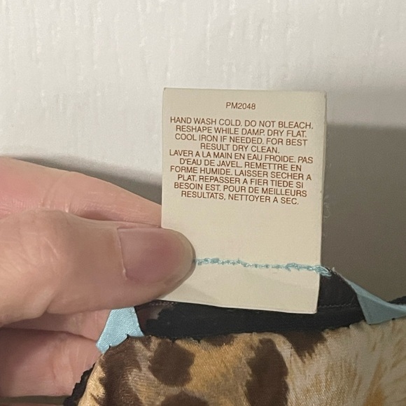 Marciano Leopard Animal Print Silk & Black Lace Slip Skirt Back Slit Stretch Sm - Picture 6 of 10